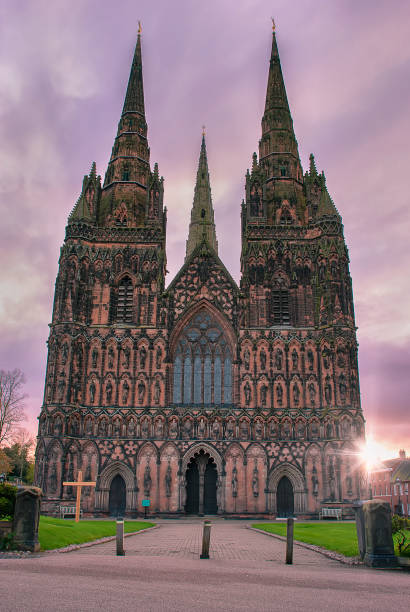 istock Dawn at Lichfield Cathedral in Staffordshire, UK 1309449178