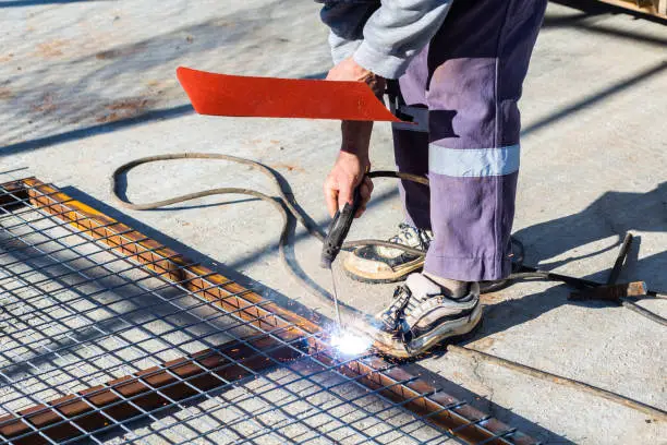 Photo of Metalworking master doing electricity welding in Turkey