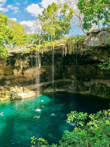 Cenote Zaki in Valladolid, the Yucatan Peninsula.