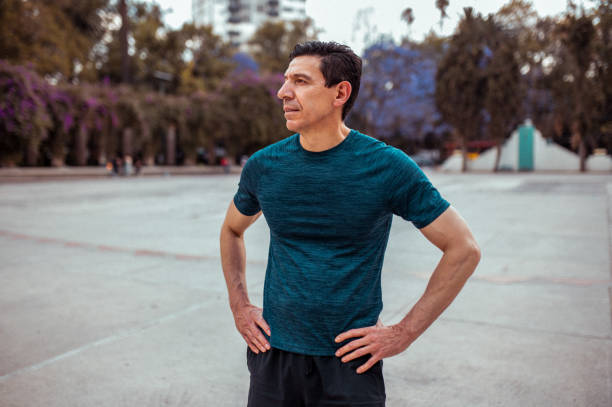 Portrait of senior athlete