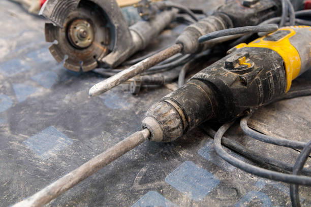 istock A set of tools for apartment renovation. Rotary hammer, drill, circular saw 1309476520