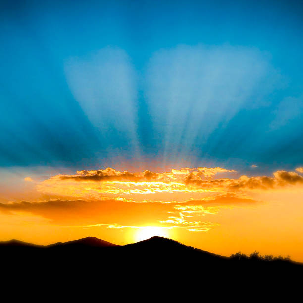 istock Sunset over the rocky mountains 1309486190