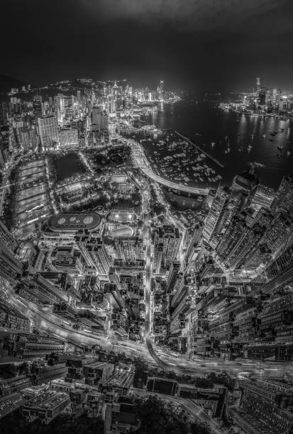 istock Hong Kong City view from sky 1309490816