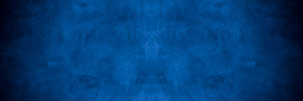 istock Old wall pattern texture cement blue dark abstract  blue color design are light with black gradient background. 1309491032