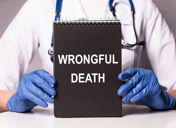 Wrongful death inscription. Medical doctor error concept Wrongful death inscription. Medical doctor error concept. wrongful death stock pictures, royalty-free photos & images