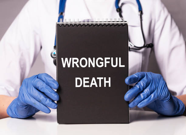 wrongful death inscription. medical doctor error concept - 3144 imagens e fotografias de stock