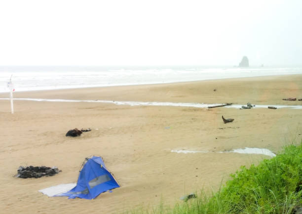 istock Camping at Cannon Beach, Oregon Beach 1309513428