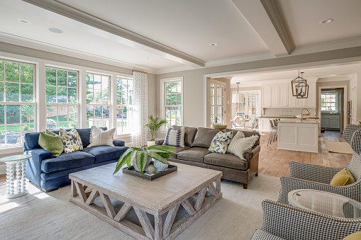 Open concept family room