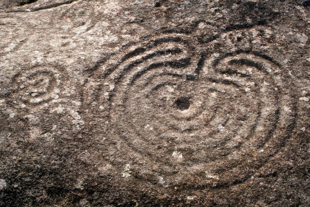 istock Petroglyph in Pontevedra province, Galicia, Spain. 1309518507