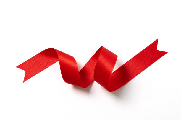 istock A roll red ribbon isolated on white background 1309525314
