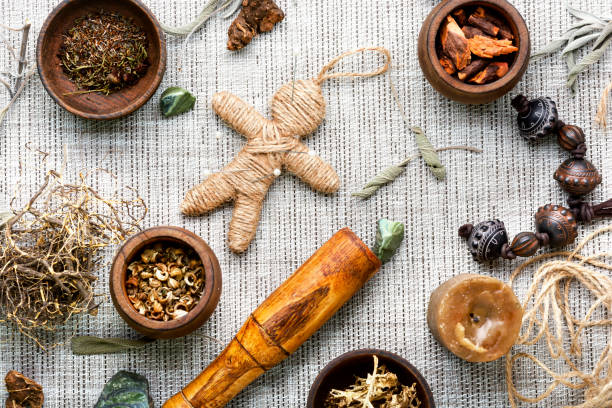istock Voodoo doll for rituals and witchcraft 1309527133