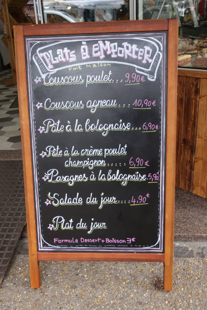 istock Takeaway  Menu outlined on a Commercial sign 1309534898