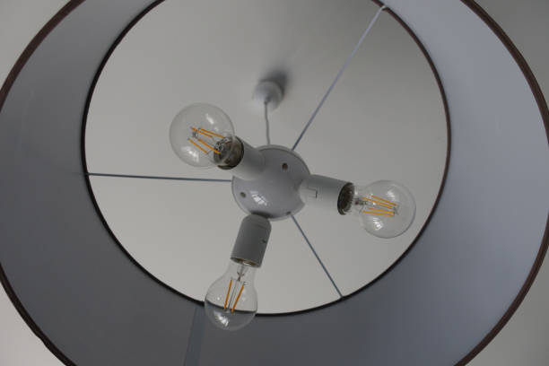 istock hanging lamp with three bulbs  Home interior 1309534973