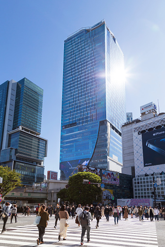 November 04, 2020: SHIBUYA SCRAMBLE SQUARE: Shibuya Scramble Square is a mixed-use skyscraper connected to Shibuya Station in Shibuya, Tokyo, Japan