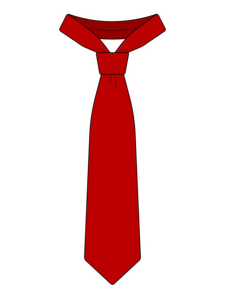 Men’s necktie template vector illustration Men’s necktie template vector illustration necktie businessman collar tied knot stock illustrations