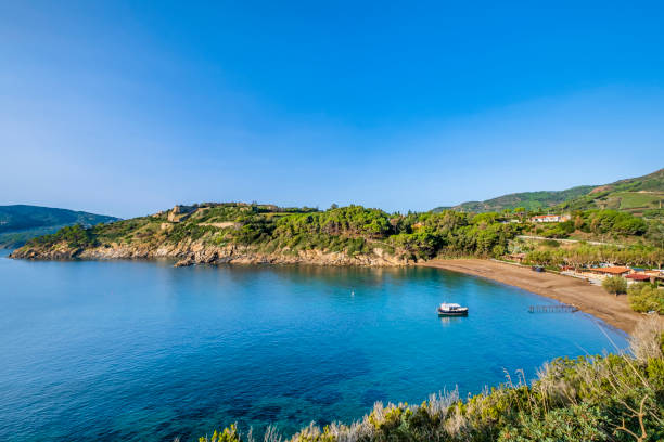 istock Barbarossa Beach in Porto Azzurro, Elba (Tuscan Archipelago, Italy) 1309542305