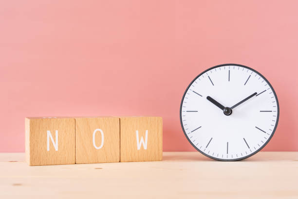istock NOW; Three wooden blocks with 