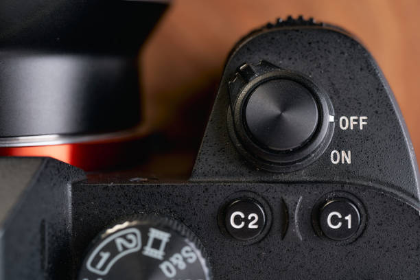 istock A digital camera. View of the button and functional buttons 1309547471