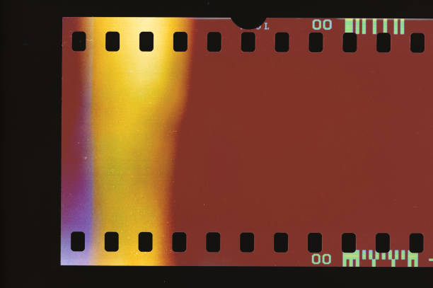 istock Colorful abstract background with grain and light leak 1309549472