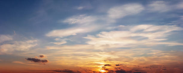 istock Colorful sunset sky with beautiful clouds. 1309556698