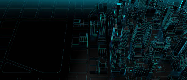city design concept with copy space