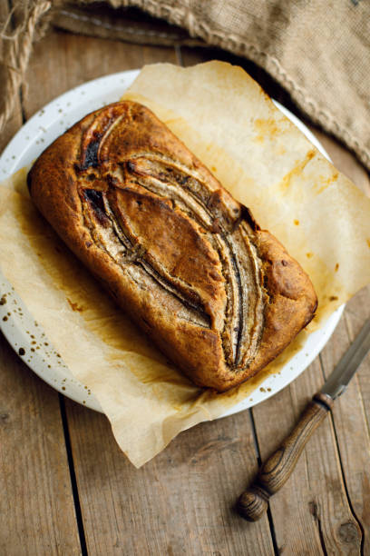 istock freshly baked banana bread on wooden surface 1309563904