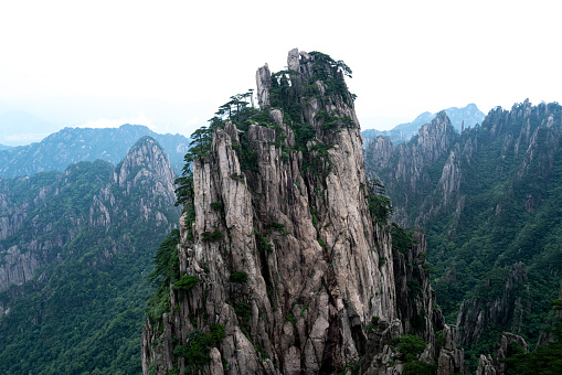 The natural landscape of Huangshan Mountain in Anhui, China