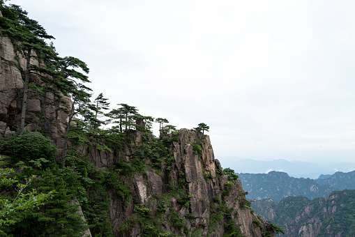 The natural landscape of Huangshan Mountain in Anhui, China
