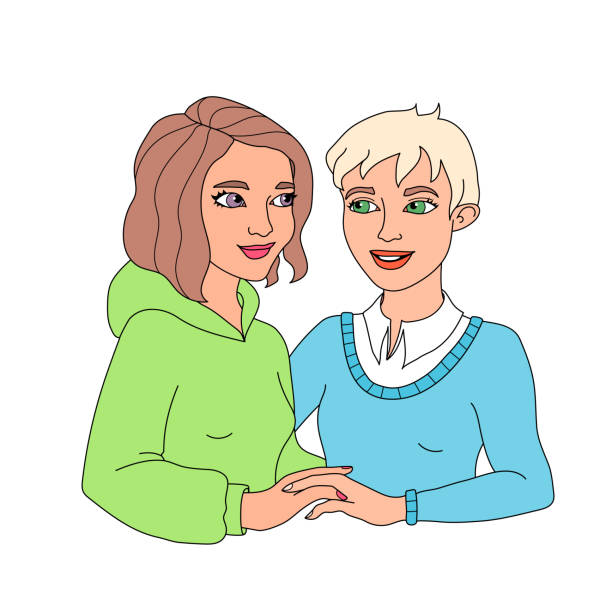 249 Cartoon Of Funny Lesbian Illustrations & Clip Art - iStock