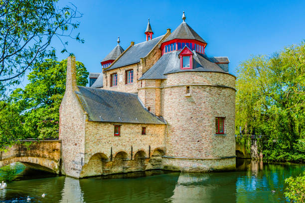 istock Ezelpoort, Donkey's gate in Bruges, Belgium 1309568061