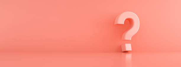 istock Pink pastel color question mark 1309573469