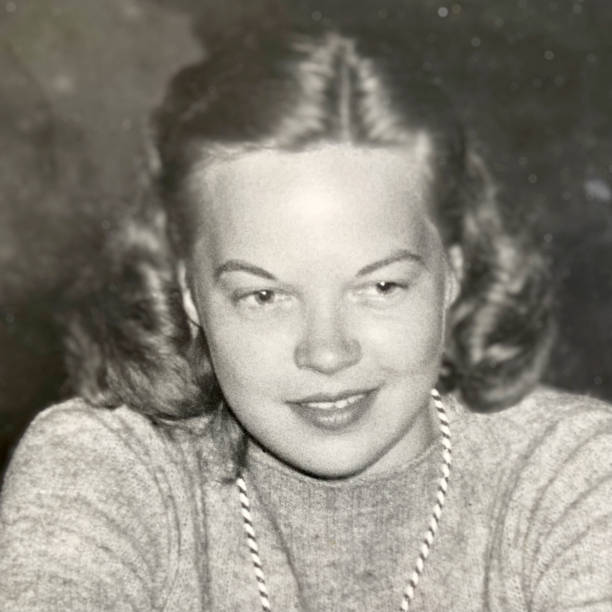 istock Beautiful Young Woman 1940 Black and White 1309577455