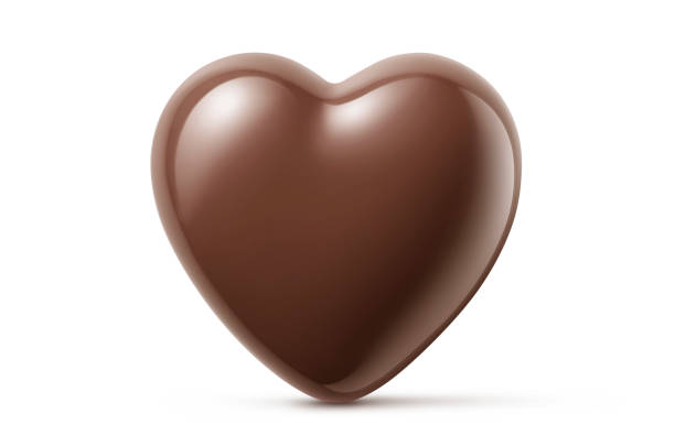 cuore di cioccolato - pralina di cioccolato foto e immagini stock