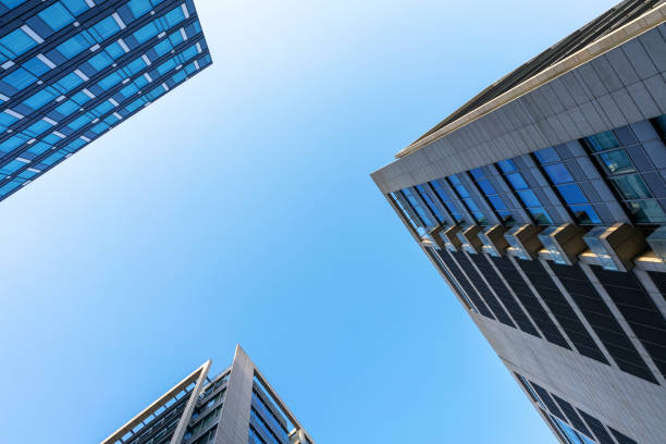 istock Office building in the blue sky 1309581286