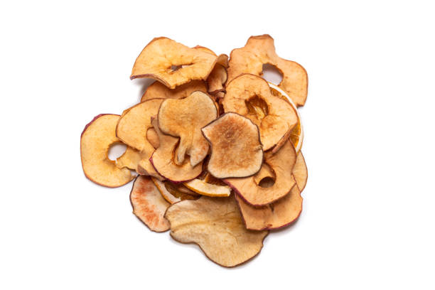 istock Dried fruit isolated on white background. Dried grapefruit, dried apple, dried pear. 1309581360