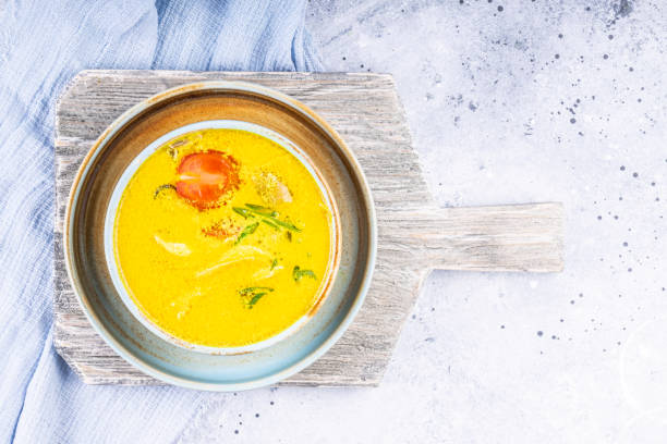 istock Delicious homemade cheese soup. 1309586758