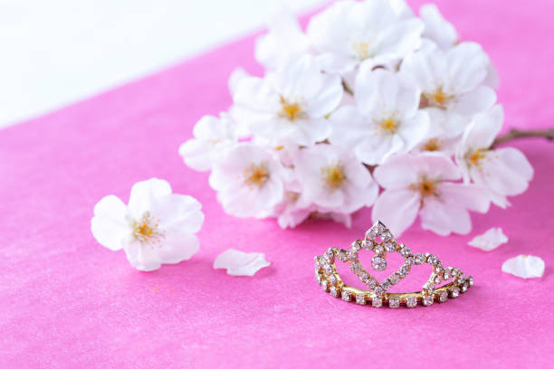 istock Sakura bouquet and tiara 1309590305