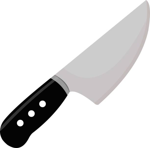 illustrations, cliparts, dessins animés et icônes de illustration vectorielle de l’émoticône de couteau de cuisine - weapon dagger hunting hunter
