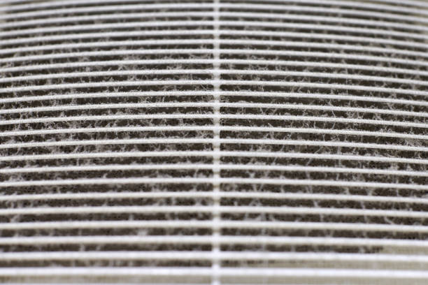 istock Dirty air ventilation grill of HVAC with clogged filter. 1309597536