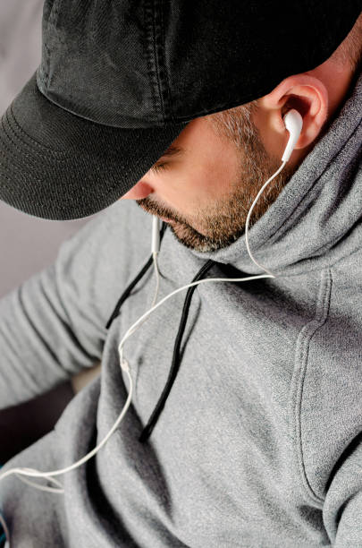 istock Man listening to the music 1309599140