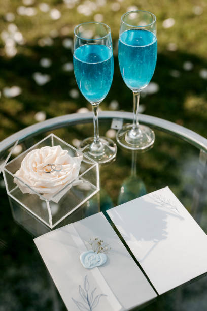 istock wedding glasses for wine and champagne 1309601530