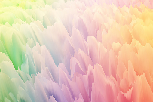 Flower Petals Peony Chrysanthemum Abstract Spring Rainbow Pastel Ombre Pattern Texture Colorful Summer Light Gradient Cute Background Soft Focus Oil Watercolor Paint Effect Distorted Blurred Macro Photography for presentation, flyer, greeting card, poster, brochure, banner