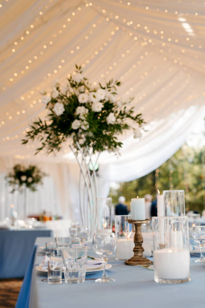 istock elegant wedding decorations made of natural flowers 1309603530