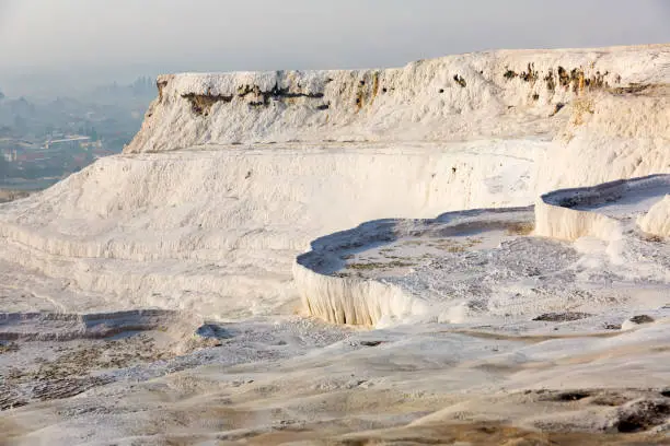 Photo of Natural travertine terraces with hot springs in Pamukkale, Turkey