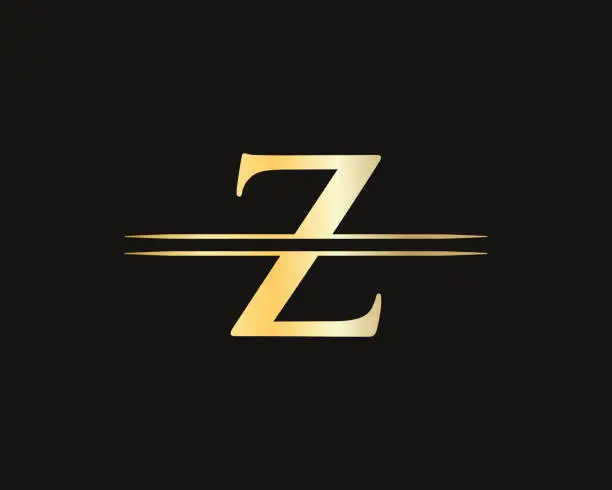 Vector illustration of Elegant and stylish Z logo design for your company. Z letter logo. Z Logo for luxury branding.