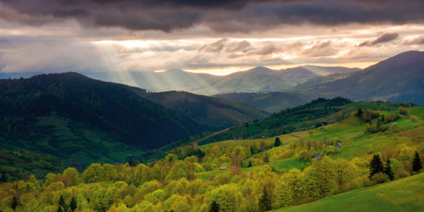 istock rural landscape in mountains at sunset 1309613202