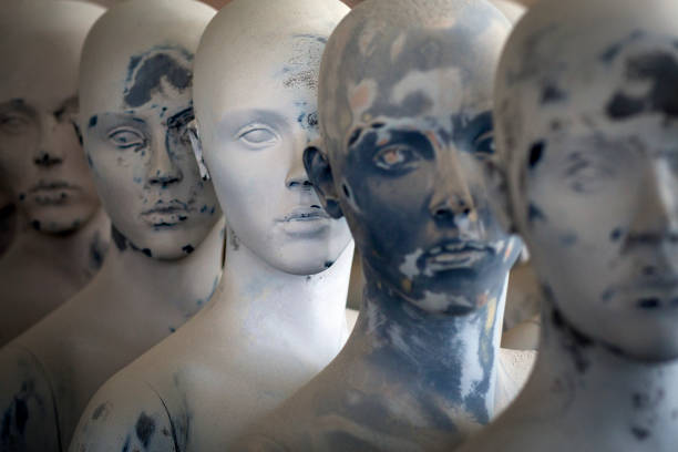 istock Heads of mannequins 1309623284