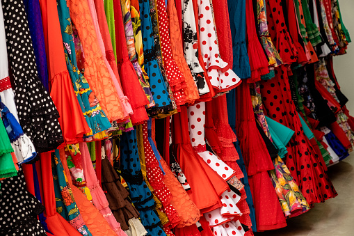 Flamenco dresses for sale. Seville.