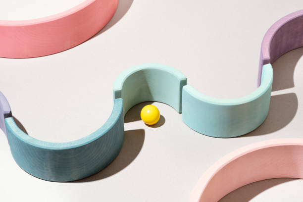 istock Wooden rainbow arch toys 1309630050