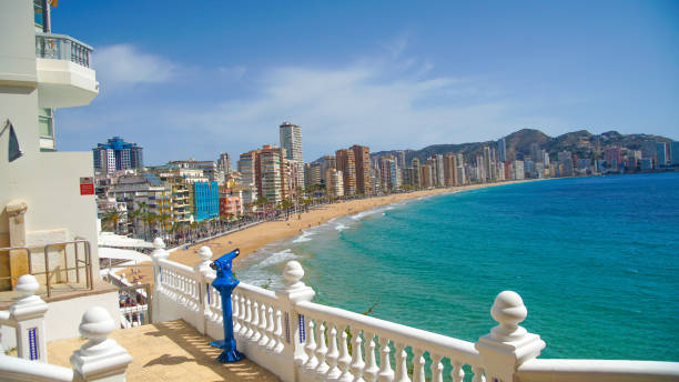 istock Benidorm, Hotels, Beaches, Shops, pub, Restaurants, closed bars, little occupancy in Easter with the pandemic. 1309631078
